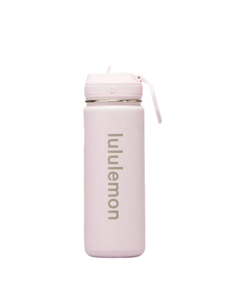 زجاجة رياضية "بينك جلو" - باك تو لايف، سعة 18 أونصة
 غطاء القش