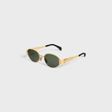 TRIOMPHE METAL 01 SUNGLASSES IN METAL - gold/green