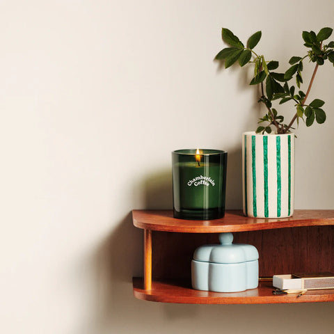 شمعة تشامبرلين برائحة القهوة والشاي الأخضر