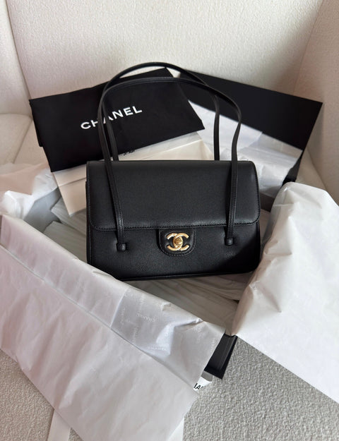 Chanel 26 Preppy Bag Small Black GHW