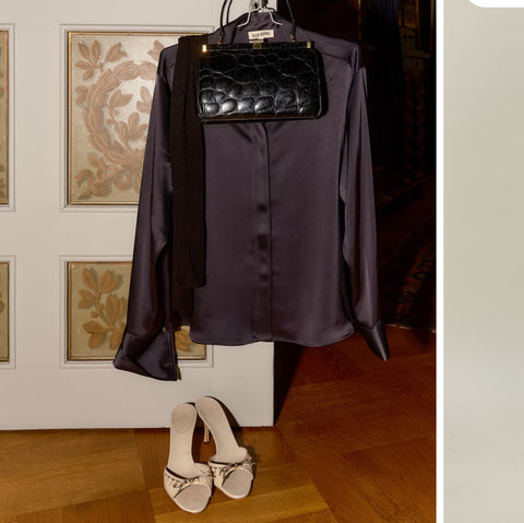 Satin Shirt Anthracite