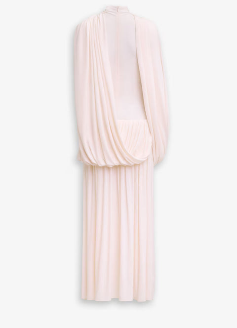 CAPE DRESS IN SUPPLE JERSEY