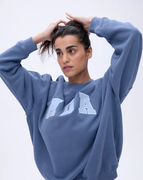 ADA Oversized Sweatshirt - Vintage Blue/Powder Blue