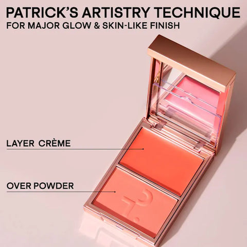 PATRICK TA
Major Headlines Double-Take Crème & Powder Blush Duo
