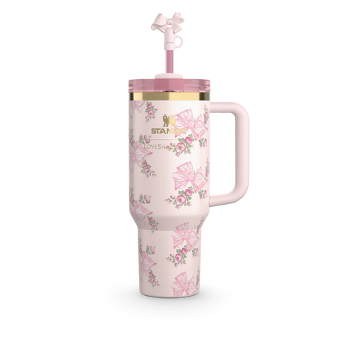 THE STANLEY X LOVESHACKFANCY HOLIDAY QUENCHER | 40 OZ Beaux Pink