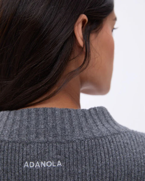 Knit Bomber Jacket - Grey Melange