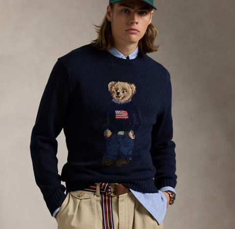 Polo Bear Cotton-Linen Sweater