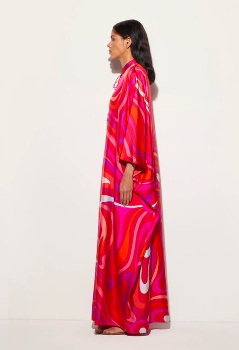 MARMO PRINT SILK KAFTAN