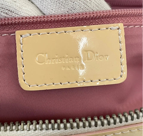 Dior handbag Trotter floral pink canvas with guarantee