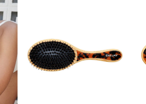 FLAT BRUSH IN TORTOISE