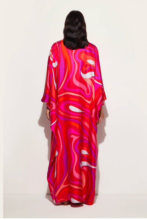 MARMO PRINT SILK KAFTAN