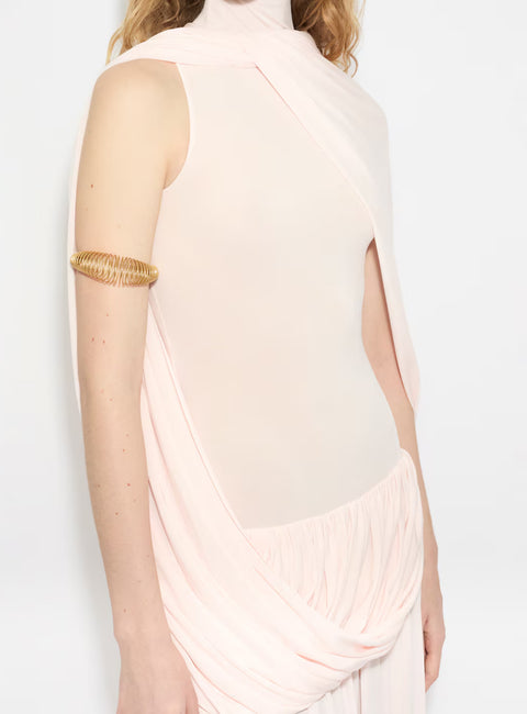 CAPE DRESS IN SUPPLE JERSEY