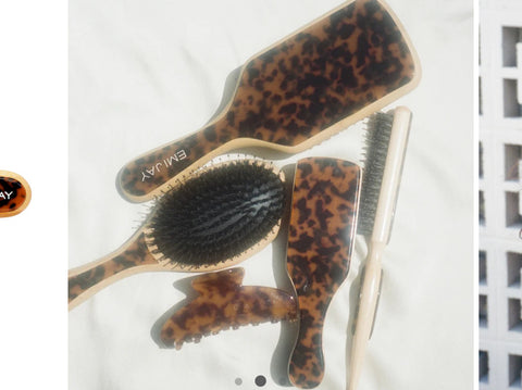 فرشاة مسطحة باللون السلحفاة