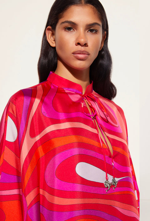 MARMO PRINT SILK KAFTAN