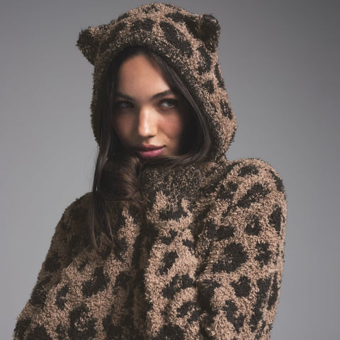 KNIT ANIMAL EAR HOODIE - limited edition