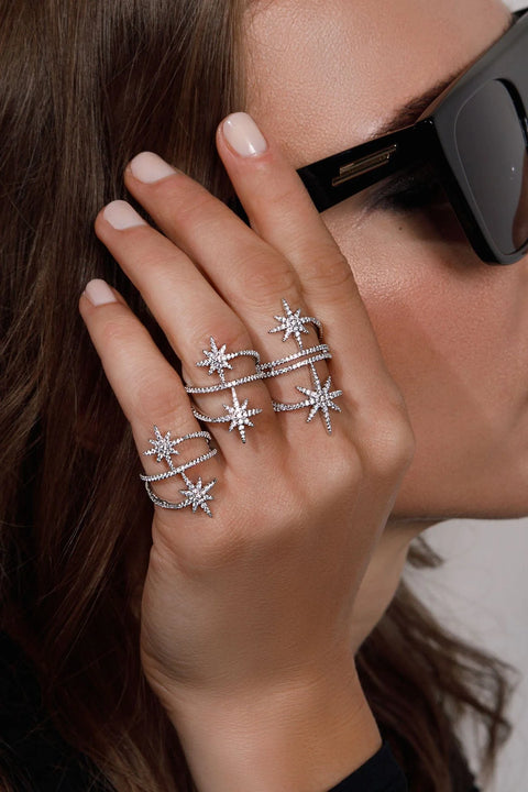 DOUBLE MÉTÉORITES RING