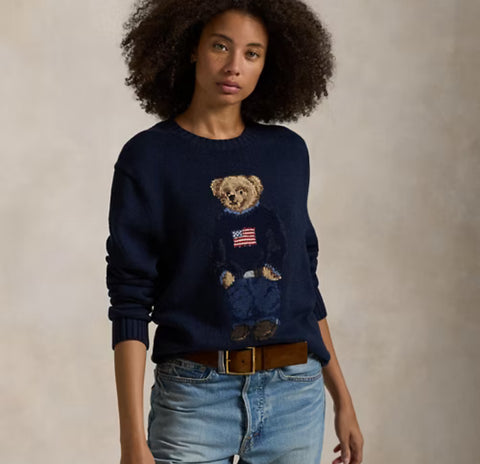Polo Bear Cotton-Linen Sweater