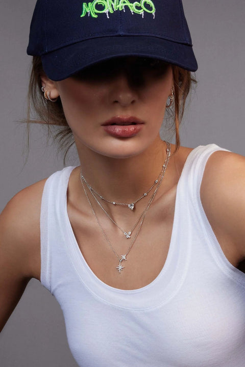 قلادة النيازك المزدوجة
 الفضة الاسترليني