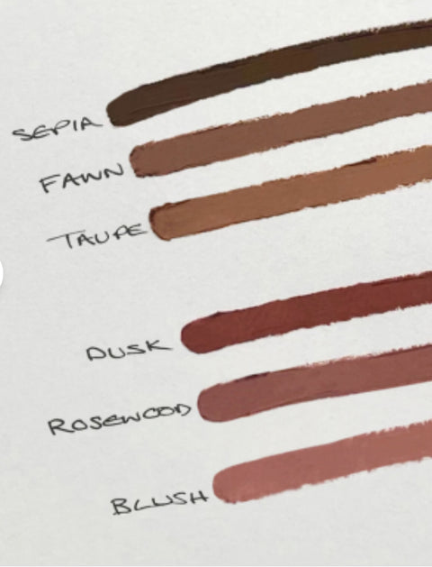 نحت الشفاه
 قلم تحديد الشفاه ومثبت الشفاه ثنائي الطرف.