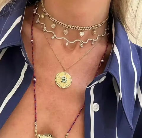 Lost drops necklace - white/pink