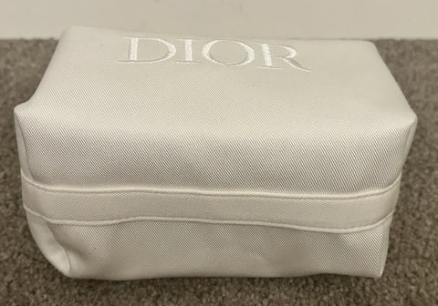Rare Dior White Cute Clutch Pouch with Paper Bag 2025 Collection