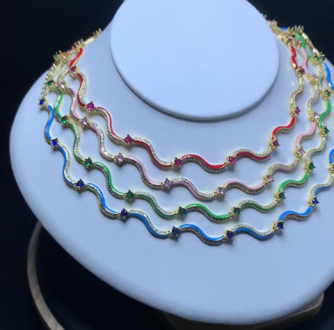 Water color Necklace