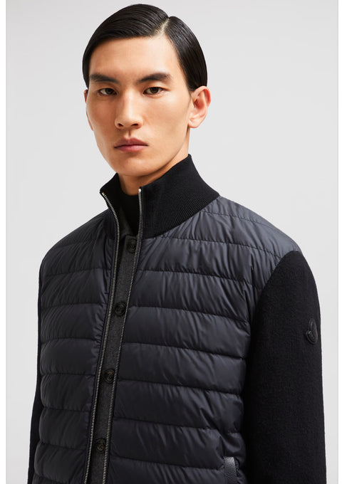 كارديجان مبطن من الصوف والكشمير بسحاب