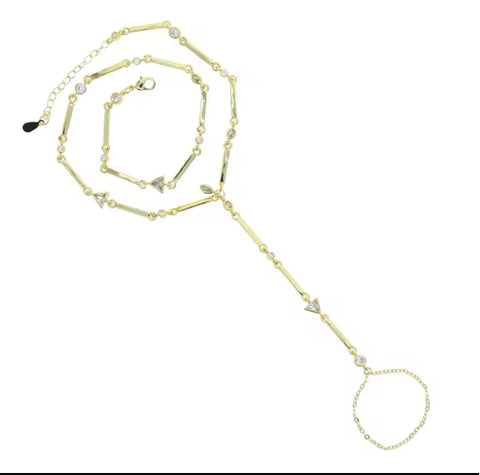 Tear drop hand chain