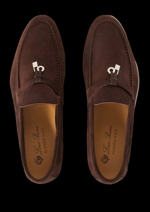 Choclate Summer Charms Walk Loafer Suede