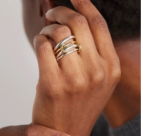 Silver & Gold Stack Ring