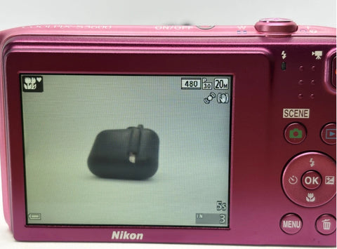 [Near MINT] Nikon COOLPIX S3600 Pink 20.1MP 8x Optical zoom Digital Camera JAPAN