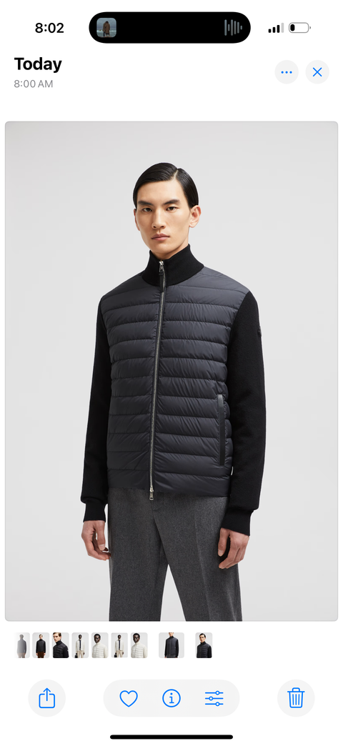 كارديجان مبطن من الصوف والكشمير بسحاب