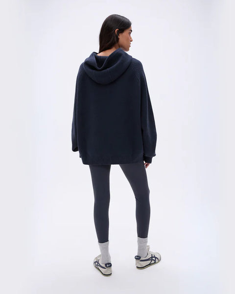 Varsity Oversized Knit Hoodie