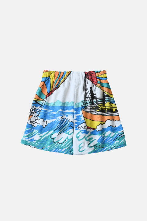 Vintage Towel Short - Island Flow