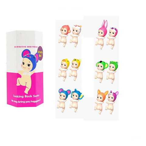 Sonny angel decorative mini figure looking back hipper (1 piece blind box )