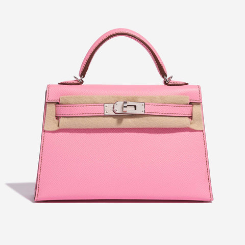 Hermes Mini Kelly 20 Sellier Bag in 5P Pink Bubblegum