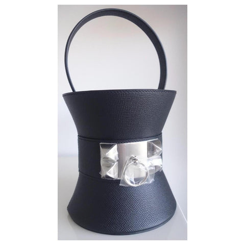 Hermes Mini Medor bag Hermes black leather