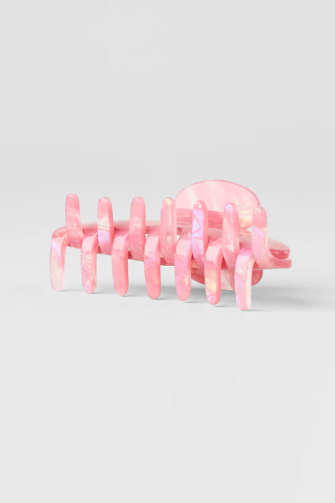 Limited Edition Pink Wild Rose Pearl 90's Claw Clip