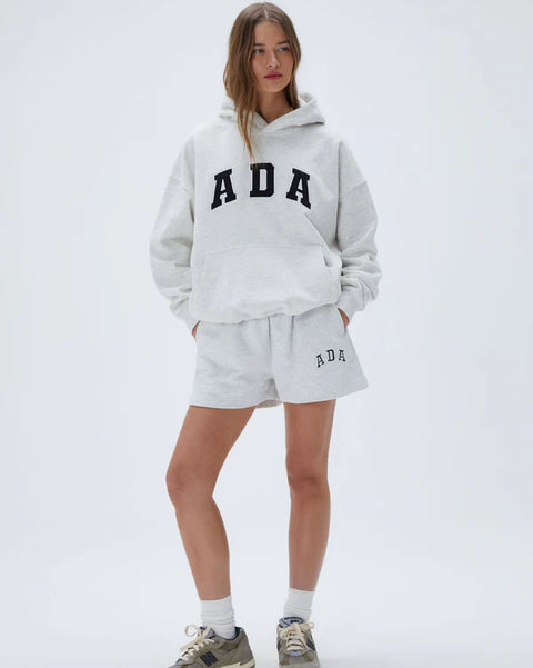 ADA Oversized Hoodie - Light Grey Melange
