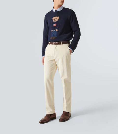 Polo Bear Cotton-Linen Sweater