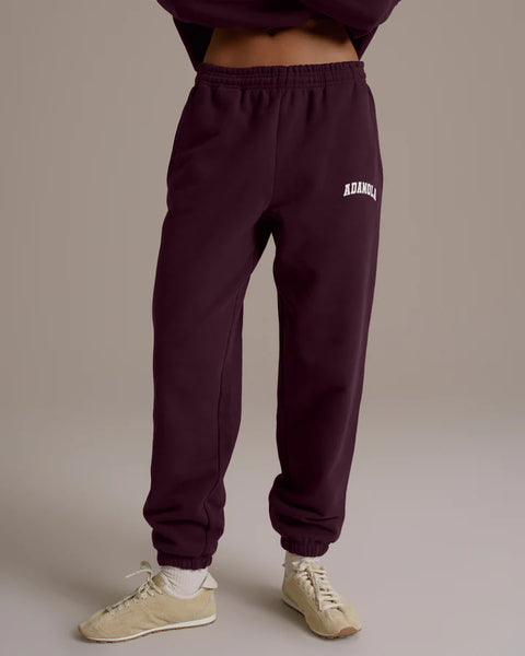 Varsity Sweatpants - Dark Cherry/Marshmallow White